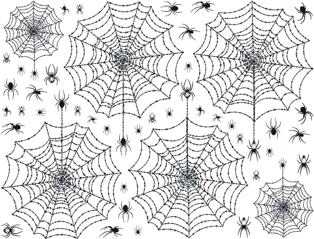 Décalcomanies Toile d'araignée - Cône 017 - Verre fusionné - Émail