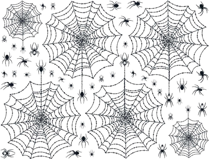 Décalcomanies Toile d'araignée - Cône 017 - Verre fusionné - Émail