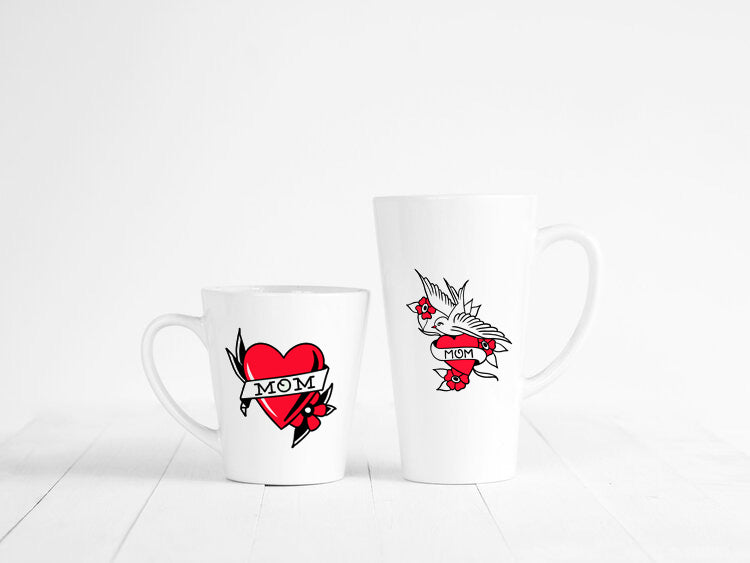 Retro Mom Tattoo Decals - Ceramic Cone 017 - Enamel