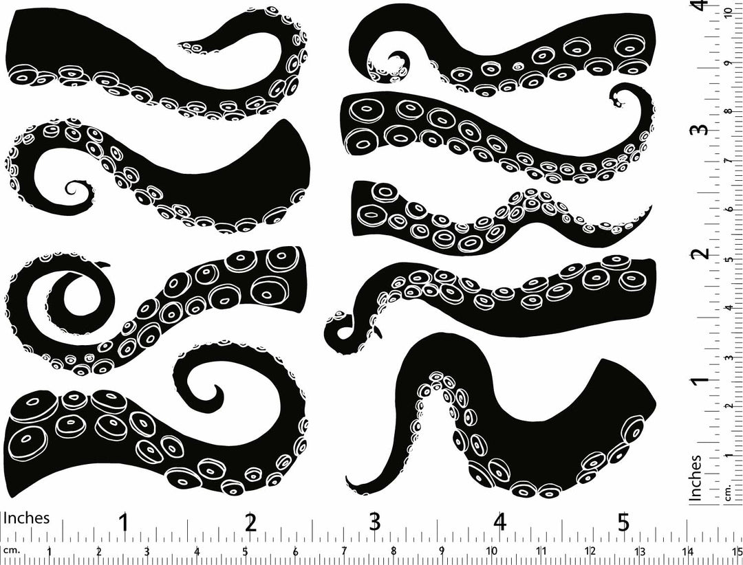 Tentacles Solid Color Decals - Ceramic Cone 6 - Inglaze