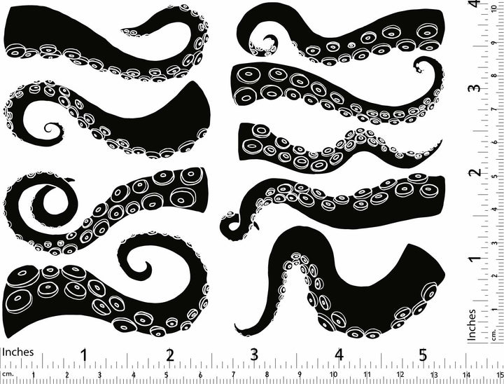 Tentacles Solid Color Decals - Ceramic Cone 6 - Inglaze