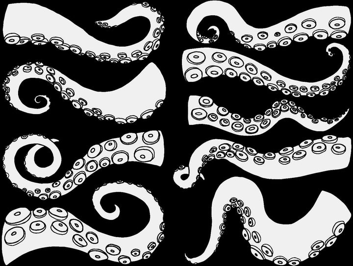 Décalcomanies Tentacule phosphorescent - Non adapté pour Produits Alimentaires - Verrerie - Céramique Cône 022 - Émail