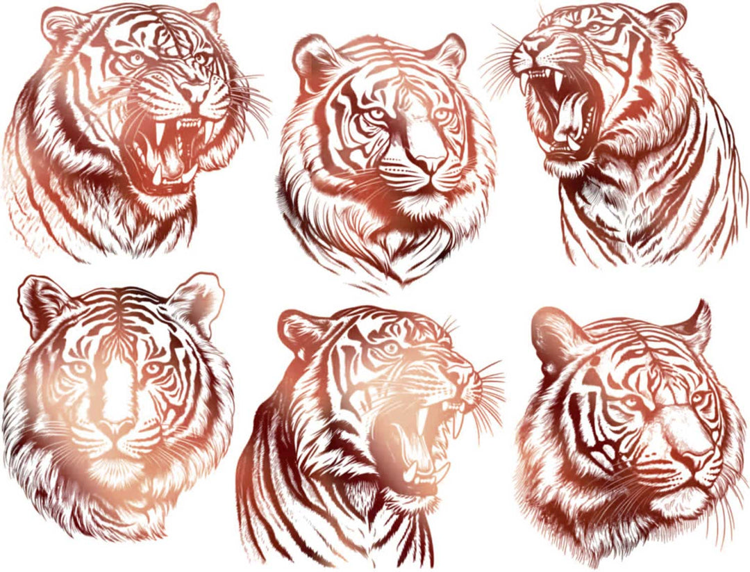 Alligator- und Krokodil-Aufkleber - Keramikkegel 017 - Geschmolzenes Glas