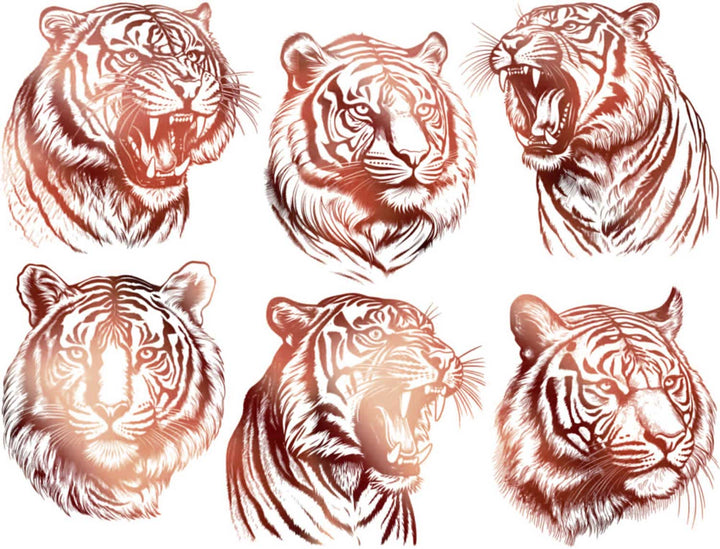 Alligator- und Krokodil-Aufkleber - Keramikkegel 017 - Geschmolzenes Glas