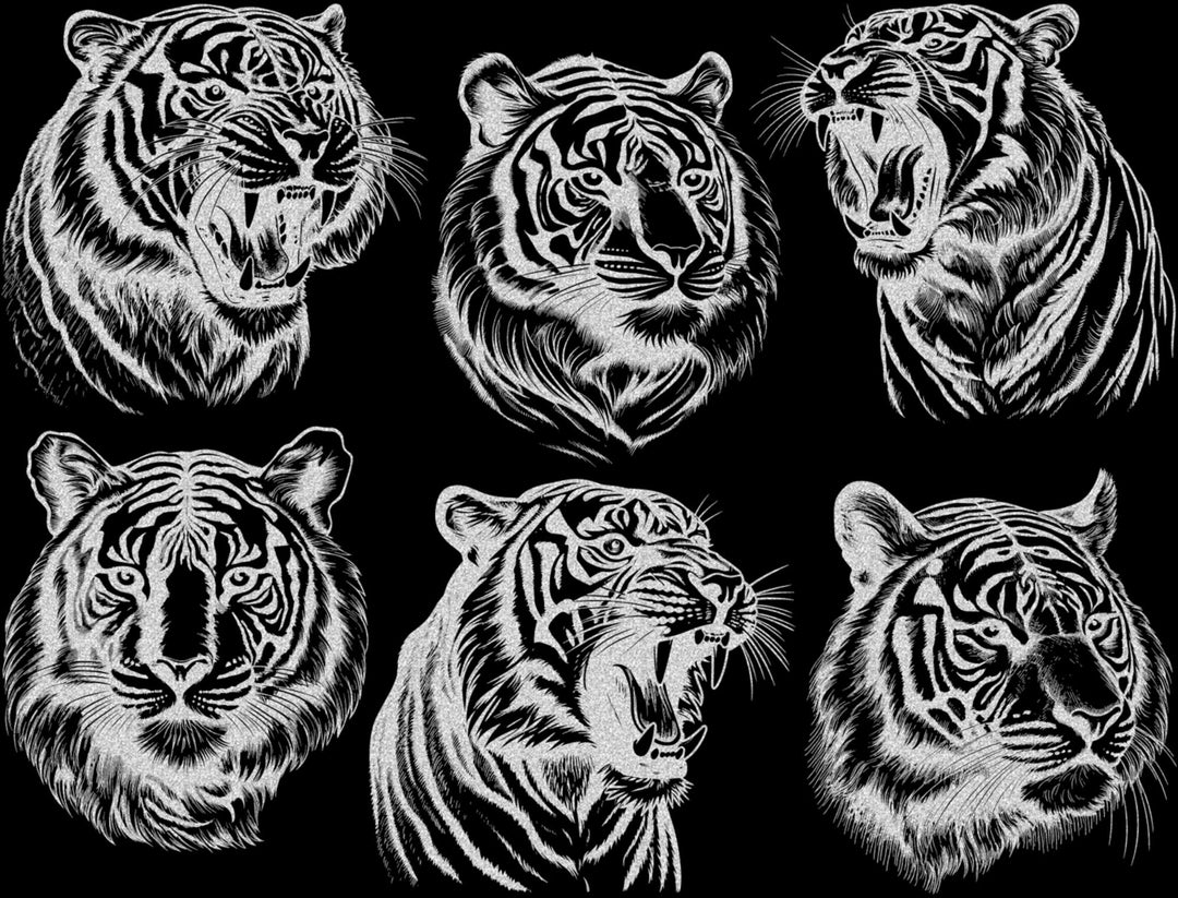 Alligator- und Krokodil-Aufkleber - Keramikkegel 017 - Geschmolzenes Glas