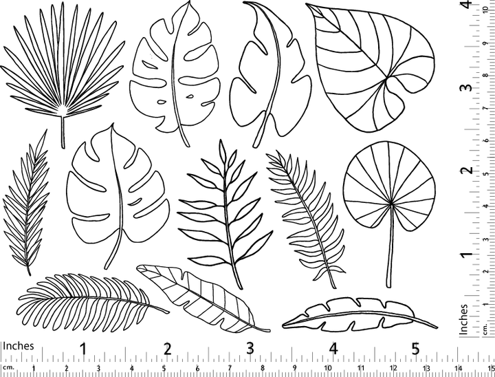 Feuilles tropicales - Verrerie - Émail