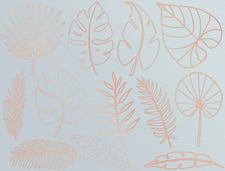 Feuilles tropicales - Verrerie - Émail