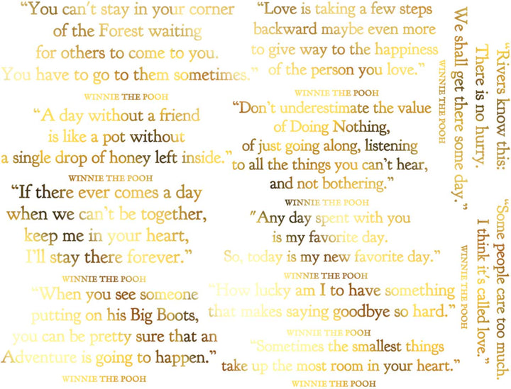 Winnie the Pooh Quote Decals - Ceramic Cone 017 - Fused Glass - Enamel