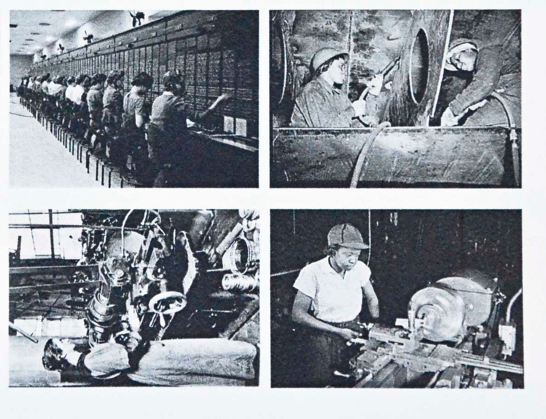 Historische Fotos von „Factory Girls“ – Nicht lebensmittelecht – Keramikkegel 017 – Geschmolzenes Glas