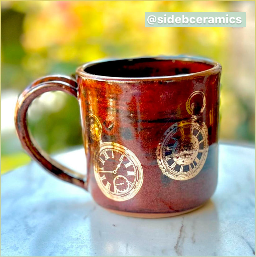 Aufkleber für antike Taschenuhren – Kegel 017 – geschmolzenes Glas