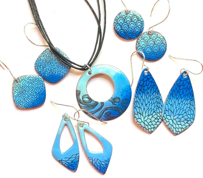 Décalcomanies rectangulaires texturées - Céramique Cône 017 - Verre fusionné - Émail