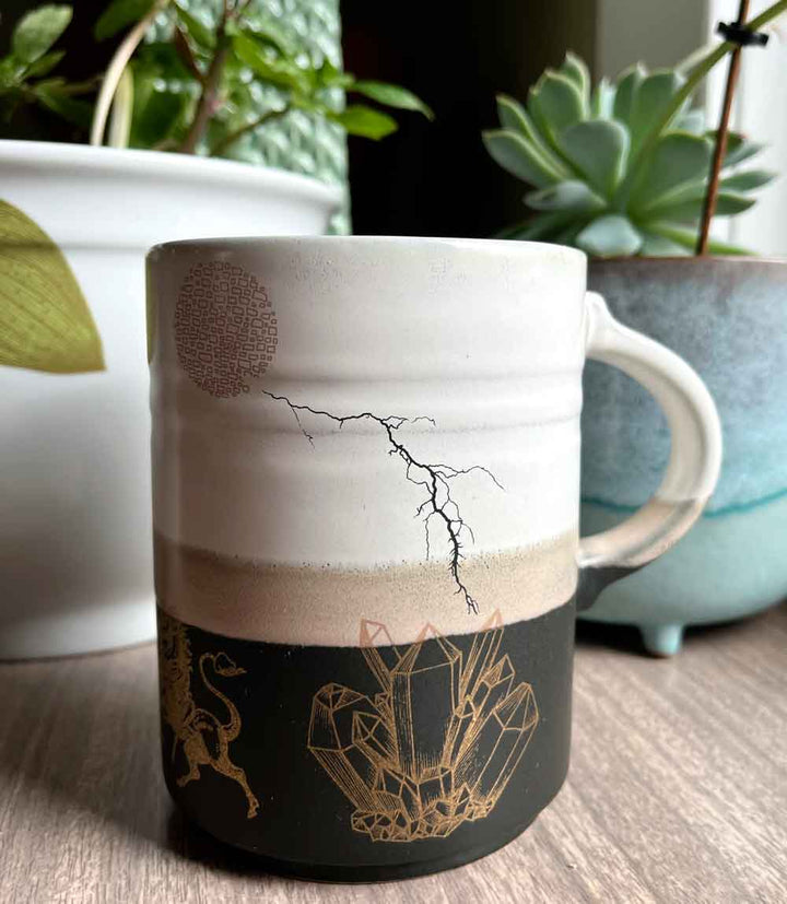 Kristall-Aufkleber - Keramikkegel 017 - Geschmolzenes Glas