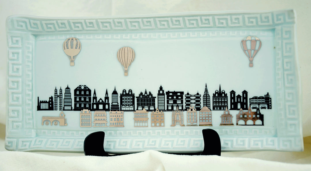 Heißluftballon-Aufkleber - Keramikkegel 017 - Geschmolzenes Glas