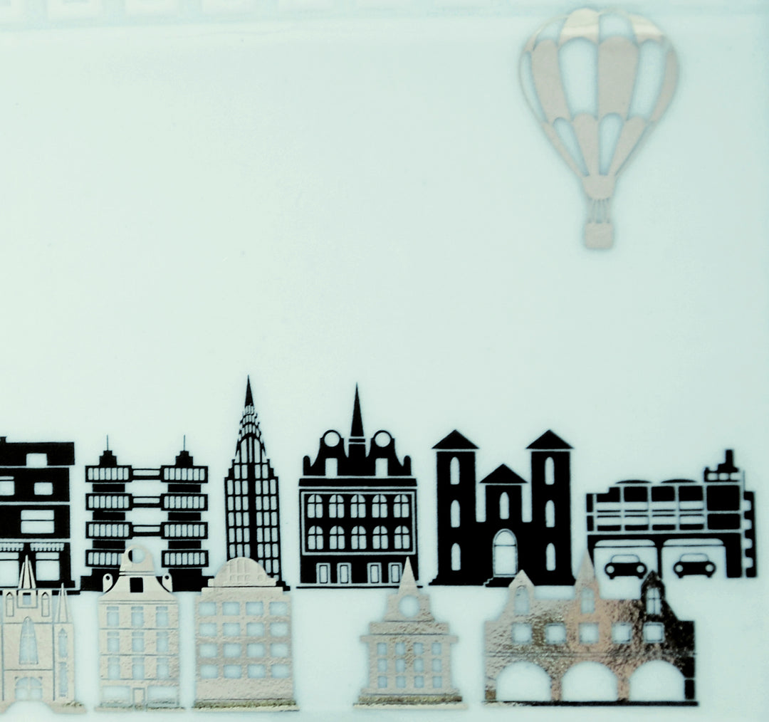 Décalcomanies de bâtiment Skyline architecturales - Verrerie - Émail