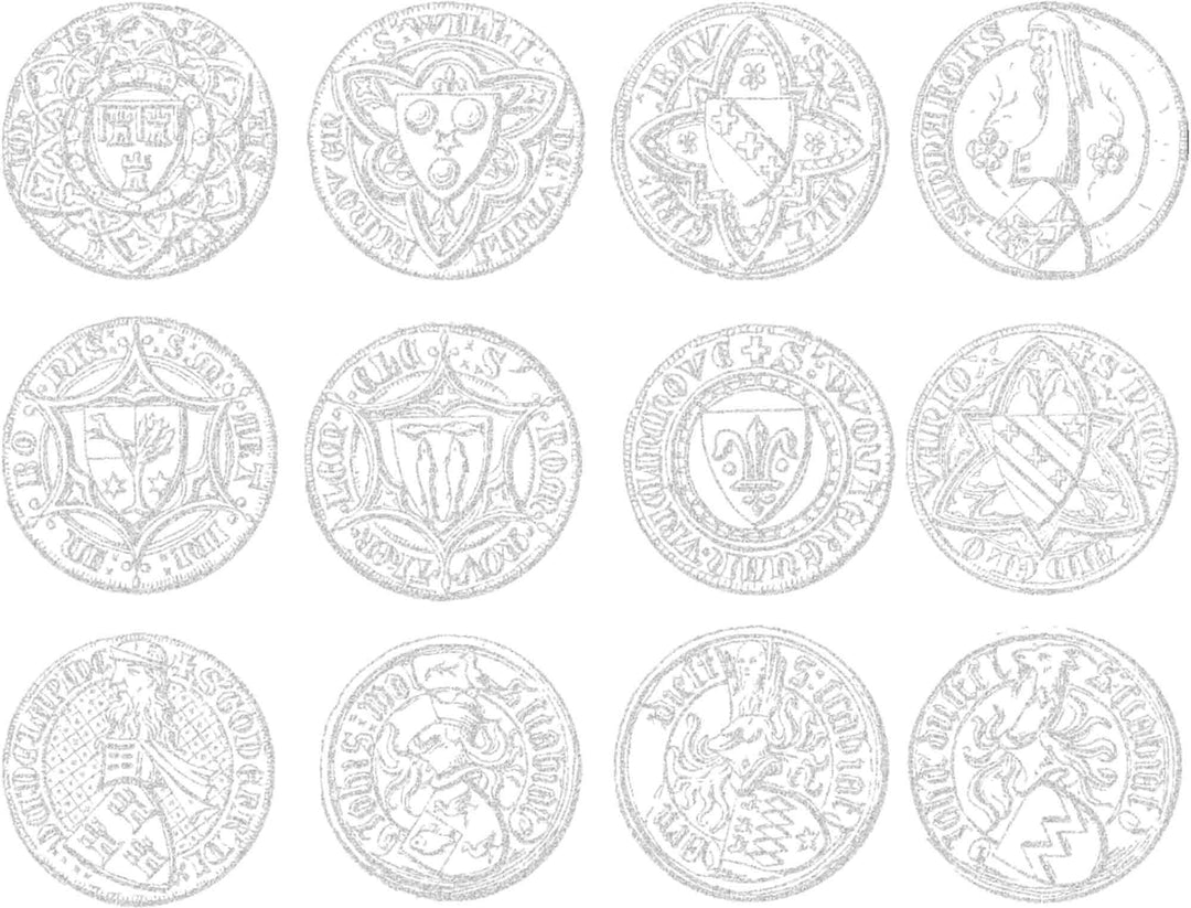 Décalcomanies de pièces et de sceaux antiques - Verrerie - Émail