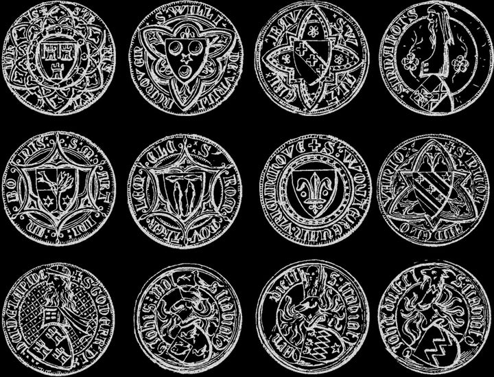 Décalcomanies de pièces de monnaie et de sceaux antiques - Céramique Cône 017 - Verre fusionné - Émail