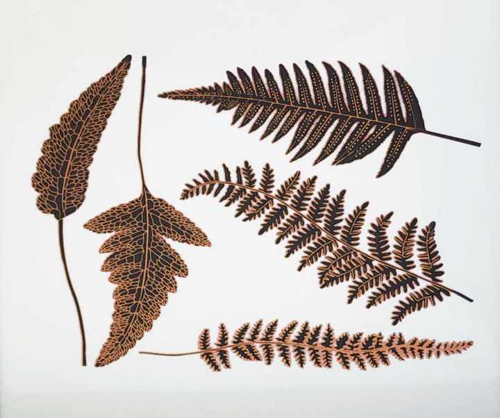 Décalcomanies Fougère - Céramique Cône 017 - Verre fusionné - Émail