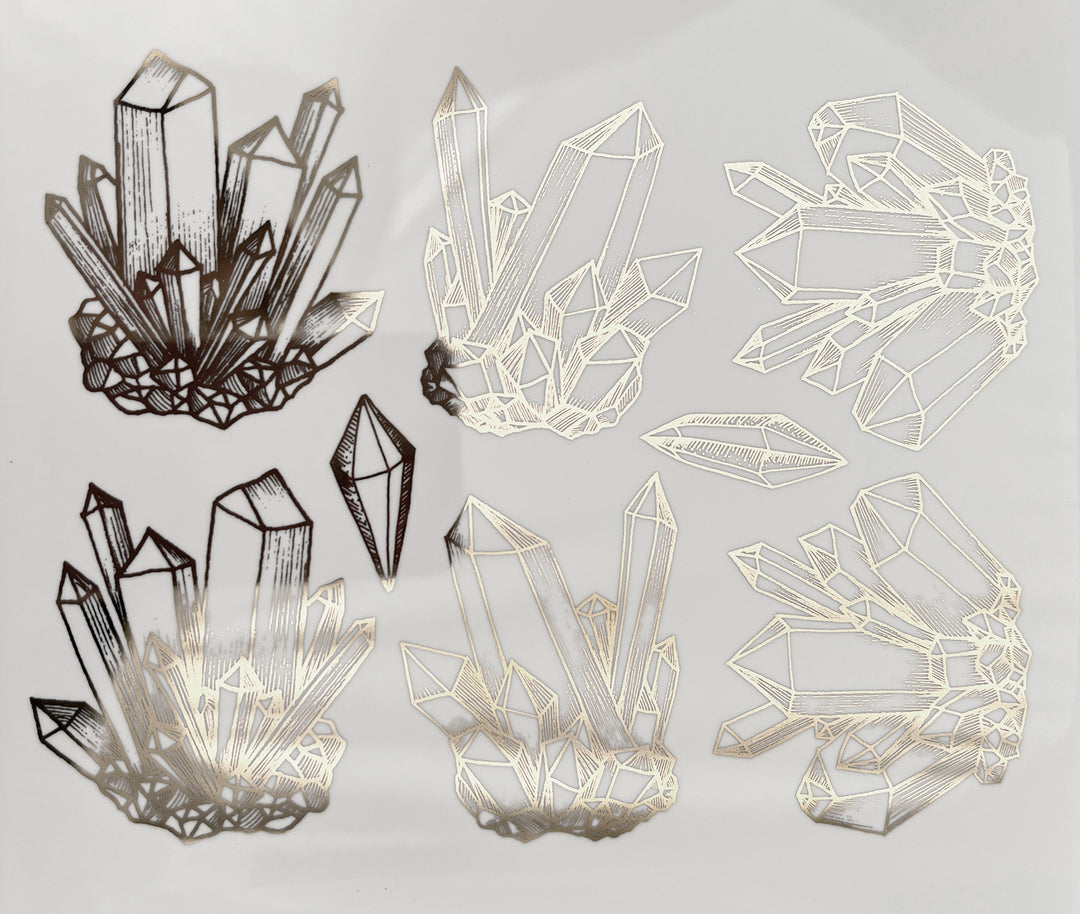 Kristall-Aufkleber - Keramikkegel 017 - Geschmolzenes Glas