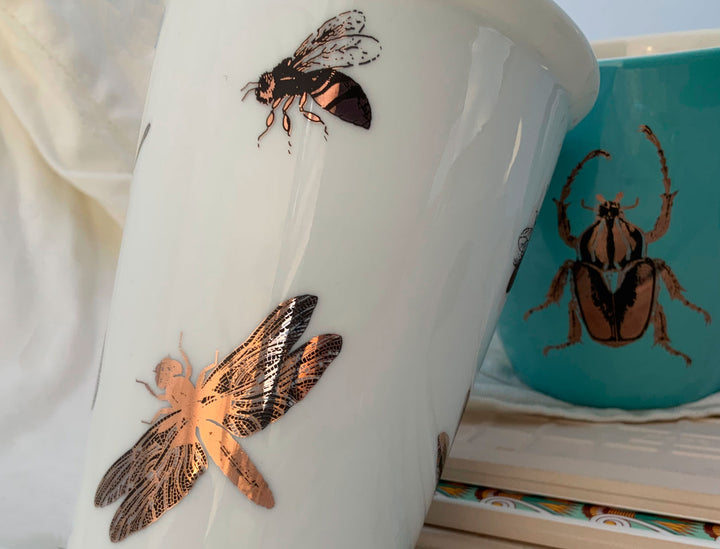 Décalcomanies libellules bicolores - Céramique Cône 017 - Verre fusionné - Émail