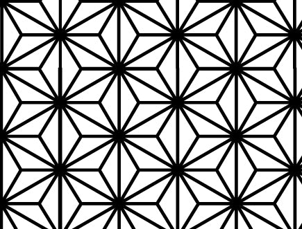 Aufkleber mit mittelalterlichem Linienmuster – Kegel 017 – Geschmolzenes Glas