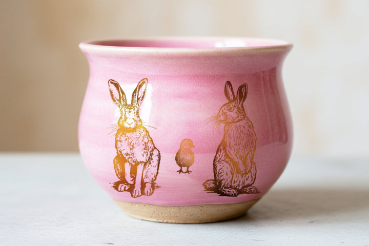 Bunnies and Chicks Decals - Ceramic Cone 017 - Fused Glass - Enamel