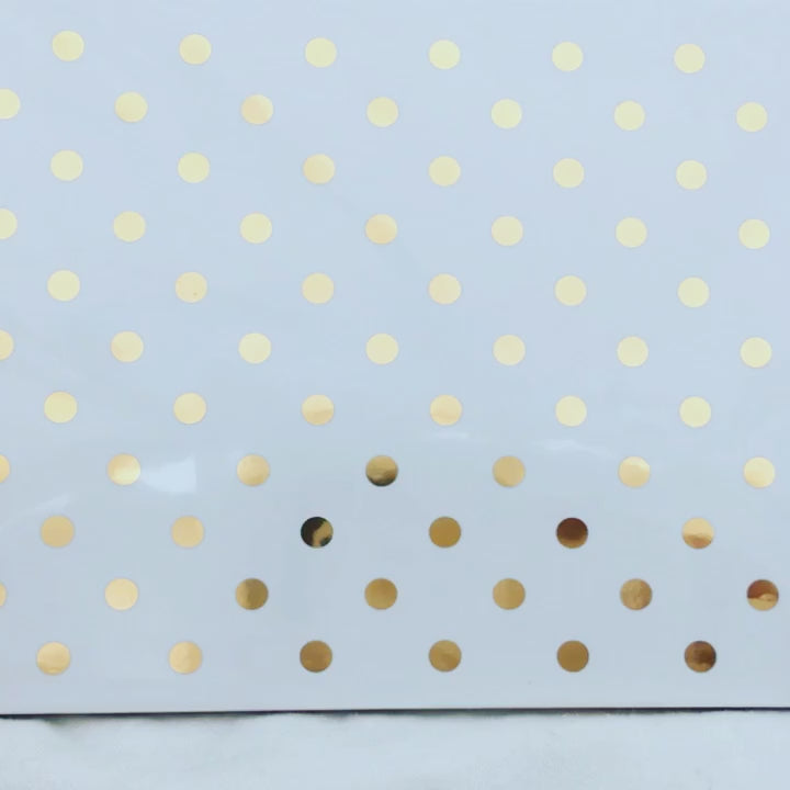 Décalcomanie à motif de points - Céramique Cône 017 - Verre fusionné - Émail