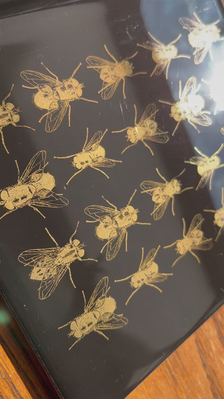 Fliegen-Aufkleber - Kegel 017 - Geschmolzenes Glas