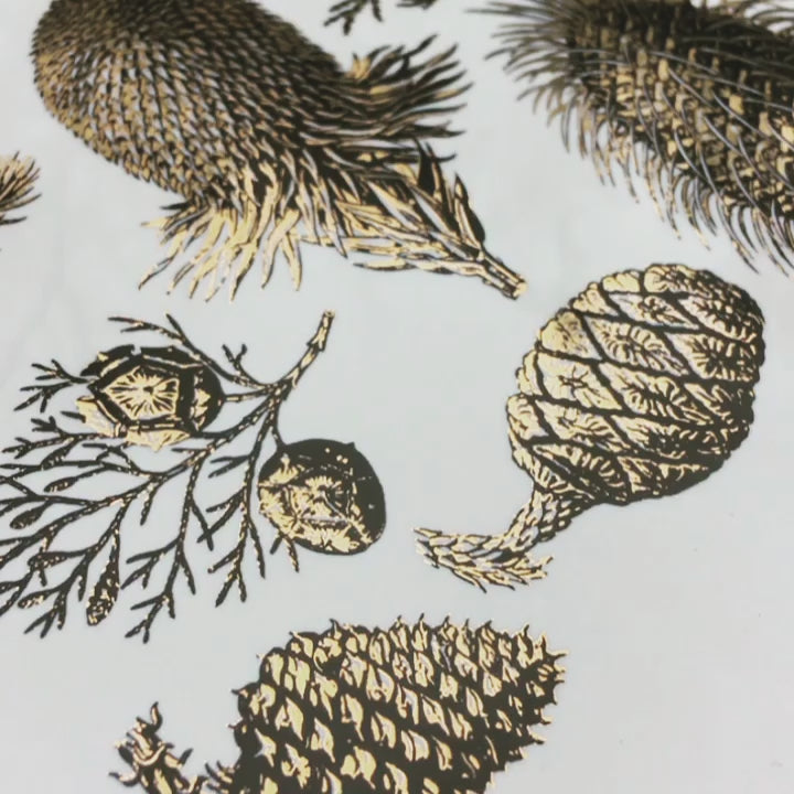 Décalcomanies bicolores de pin et de cône - Céramique Cône 017 - Verre fusionné - Émail