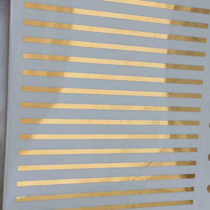 Décalcomanie à motif rayé - Céramique Cône 017 - Verre fusionné - Émail