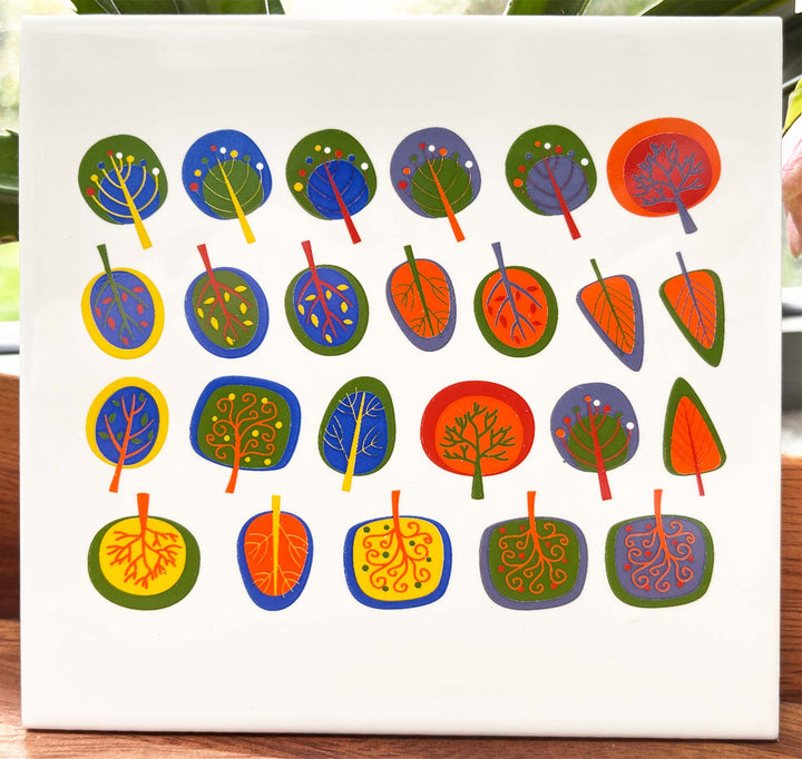 Arbres Arc-en-ciel - Verrerie - Émail