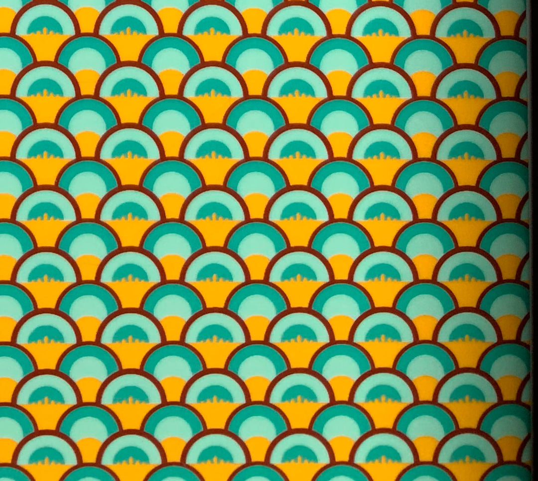 Aufkleber mit Fischschuppen-Muster – Kegel 017 – geschmolzenes Glas