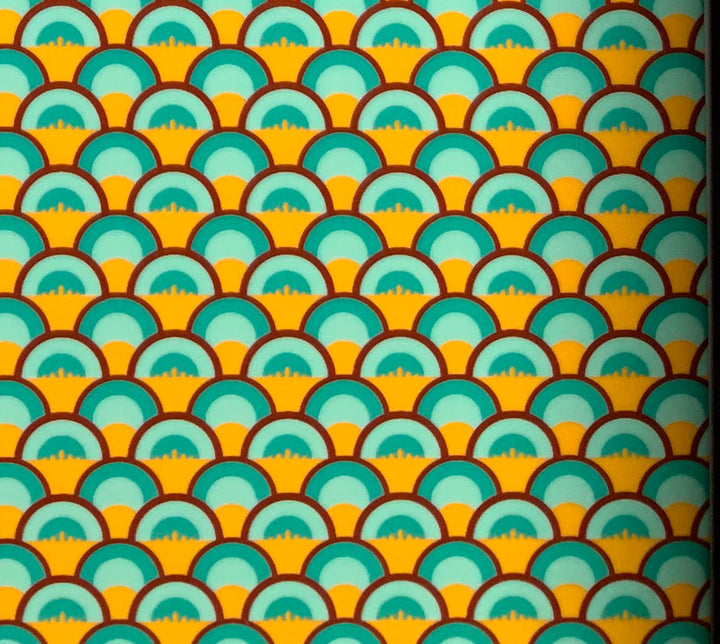 Aufkleber mit Fischschuppen-Muster – Kegel 017 – geschmolzenes Glas