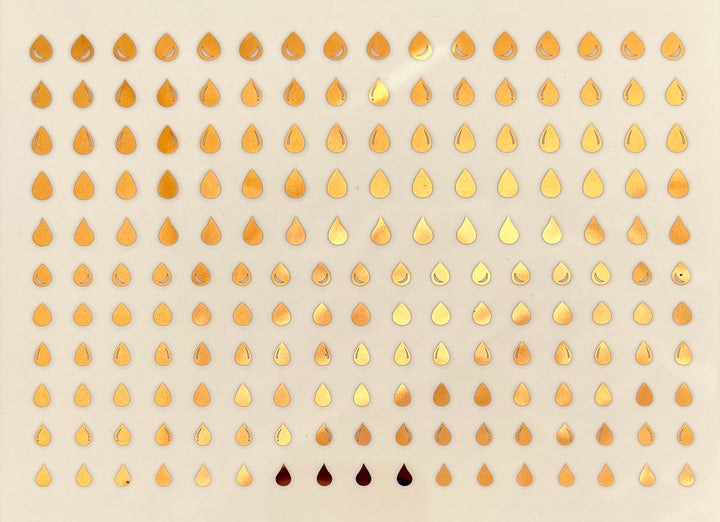 Décalcomanies Goutte de pluie ou Larme - Céramique Cône 017 - Verre fusionné - Émail