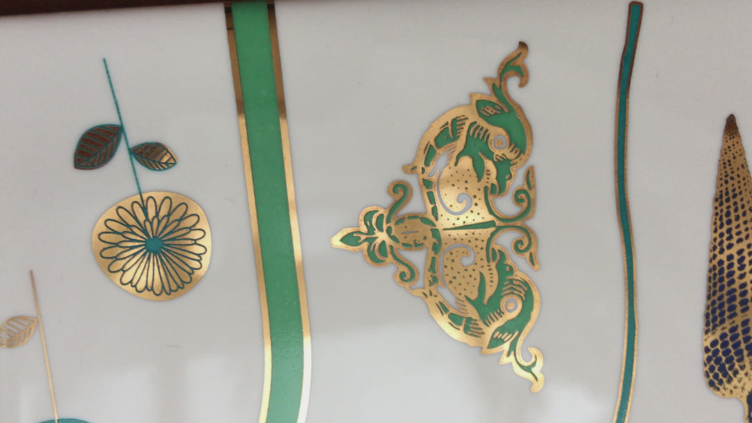 Décalcomanies décoratives de coins et de triangles - Céramique Cône 017 - Verre fusionné - Émail