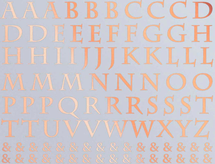 Décalcomanies Alphabet médiéval - Verrerie - Émail