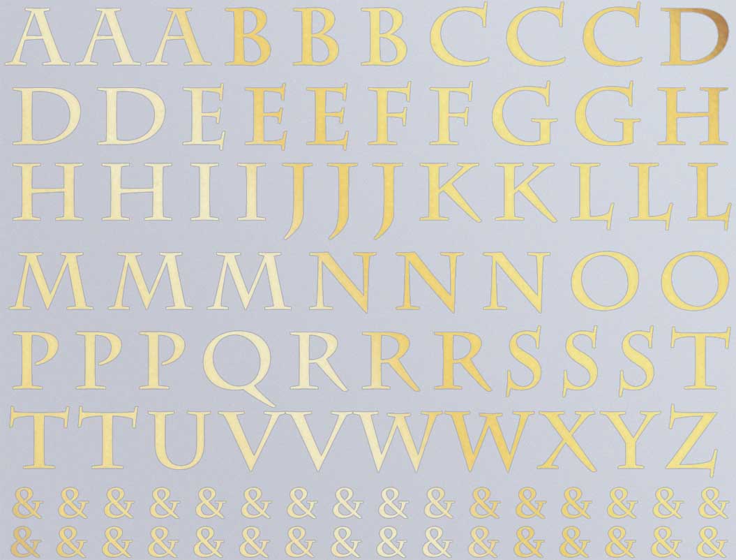 Mittelalterliche Alphabet-Aufkleber - Keramikkegel 017 - Geschmolzenes Glas