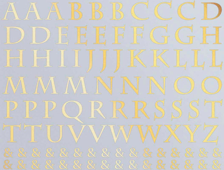 Mittelalterliche Alphabet-Aufkleber - Keramikkegel 017 - Geschmolzenes Glas