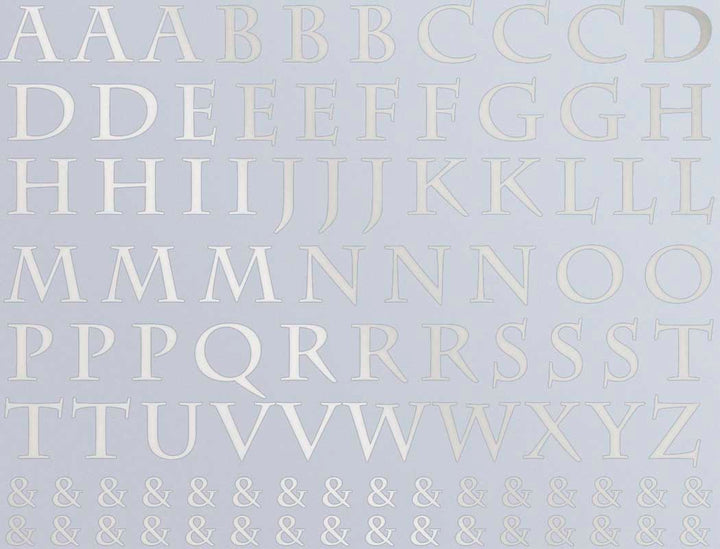 Mittelalterliche Alphabet-Aufkleber - Keramikkegel 017 - Geschmolzenes Glas