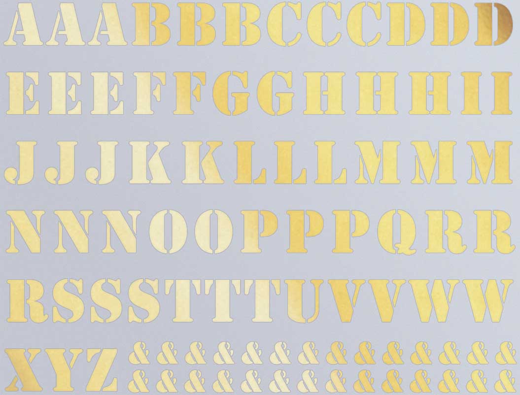 Stencil Alphabet Decals - Ceramic Cone 017 - Fused Glass - Enamel ...