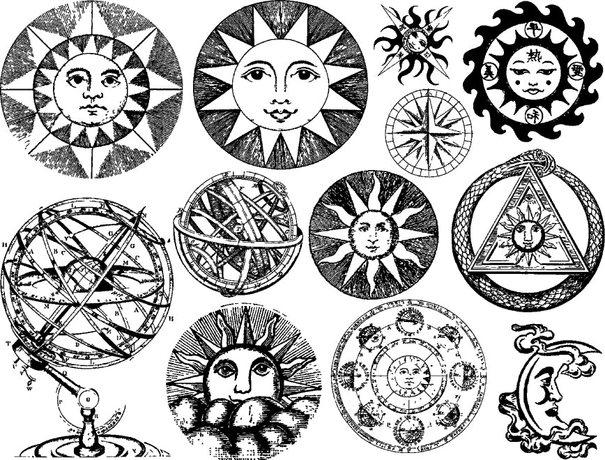 Astronomy Decals - Cone 6 - Inglaze 