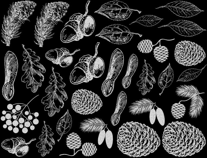 Décalcomanies Nature d'automne - Verrerie - Émail