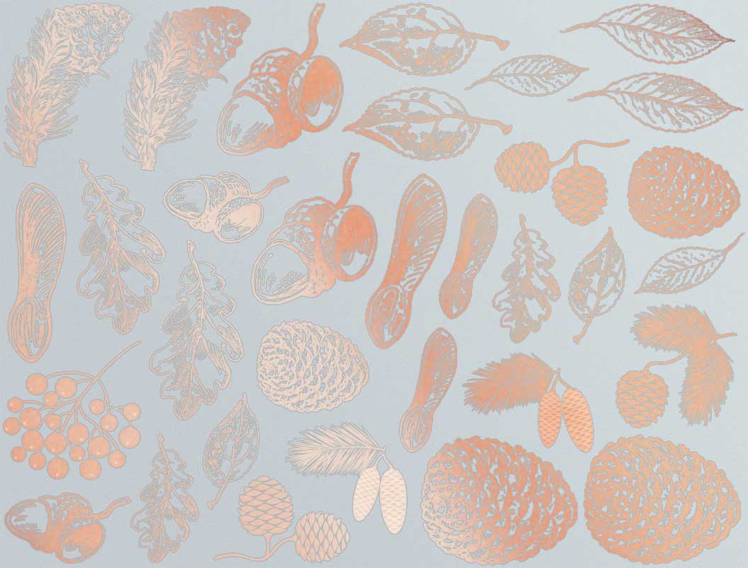 Décalcomanies Nature d'automne - Céramique Cône 017 - Verre fusionné - Émail