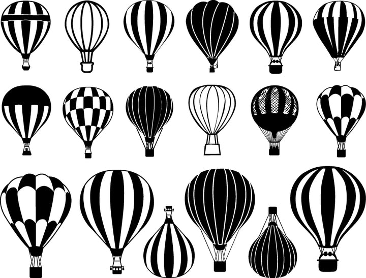 Décalcomanies Montgolfière - Cône céramique 06 - En-glaçure