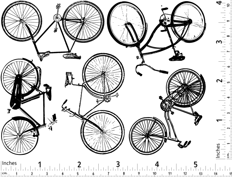 Grandes Décalcomanies de Vélo - Verrerie - Émail