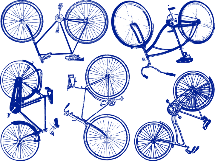 Grandes Décalcomanies de Vélo - Céramique Cône 017 - Verre Fusionné - Émail