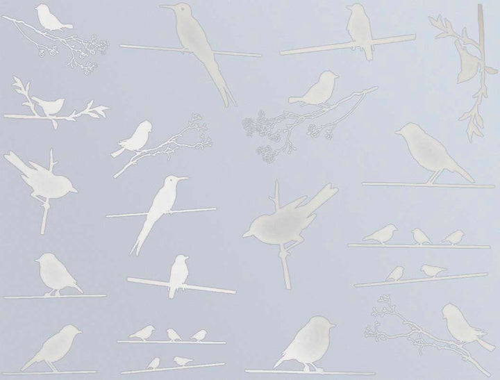 Décalcomanies Oiseaux sur un fil - Céramique Cône 017 - Verre fusionné - Émail