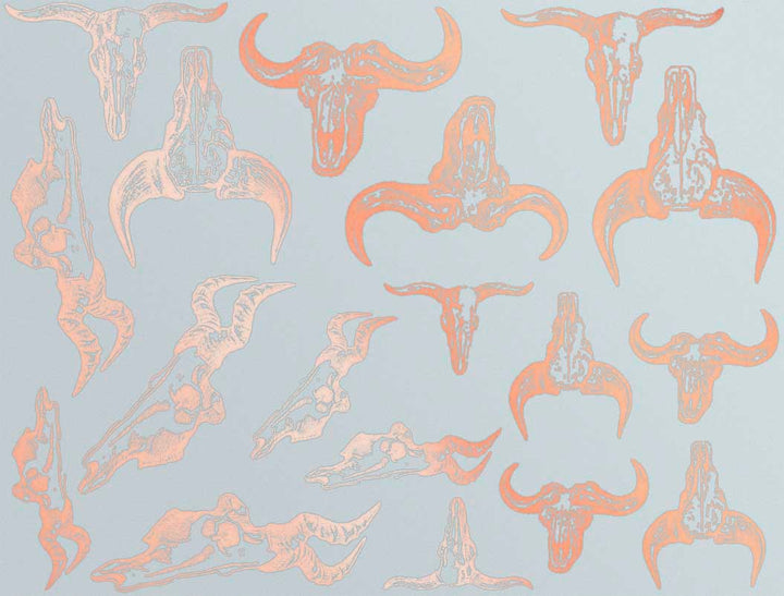 Décalcomanies Crâne de taureau - Verrerie - Émail