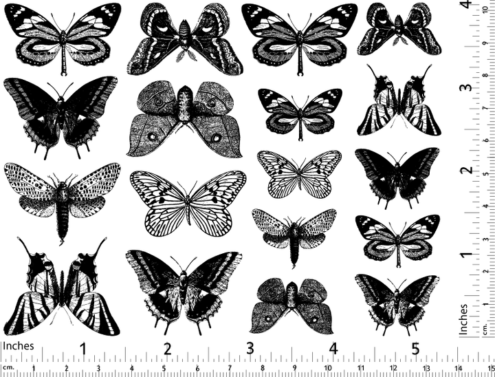Petits Papillons Décalcomanies - Céramique Cône 017 - Verre Fusionné - Émail