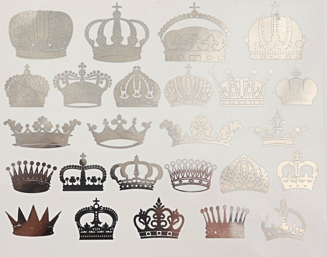 Couronne Décalcomanies - Verrerie - Émail