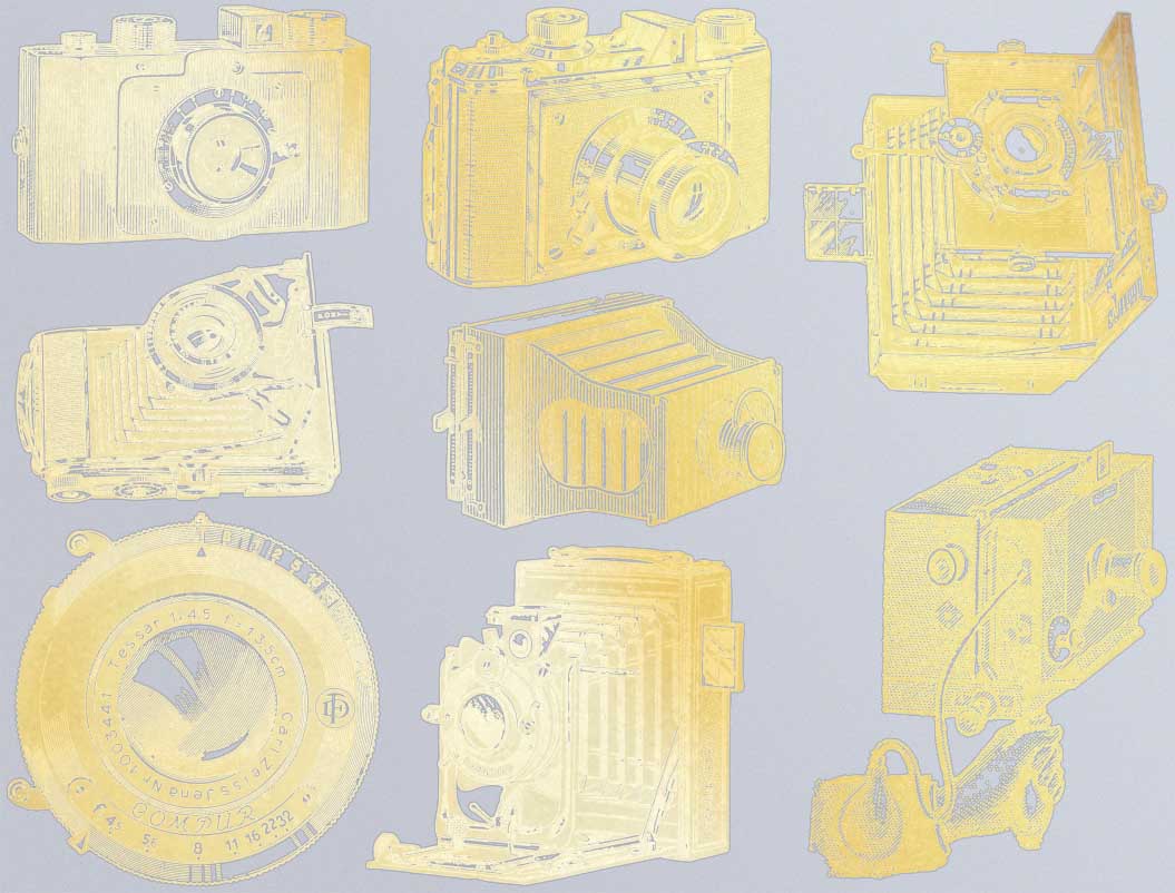 Vintage Antique Camera Decals - Cone 017 - Fused Glass - Enamel